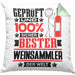 Weinsammler Geschenk Lustiger Spruch für Weinsammler Geschenkidee Bester Weinsammler Der WeltKissen mit Füllung 40x40 (Grau) Grün Trendation