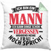 Ehemann Kissen mit Füllung 40x40 Geschenk Ich Bin Ein Mann Ich Kann Dinge Schon Vergessen Geschenk Von Ehefrau (Grau) Grün Trendation