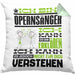 Opernsänger Geschenk Kissen mit Füllung 40x40 Geschenkidee für Opernsänger Geburtstag Lustig Ich Bin Opernsänger Ich Kann Es Dir Erklären Aber Nicht Für Dich Verstehen (Grau) Grün Trendation