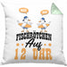 Moin Kissen mit Füllung 40x40 Geschenk Norddeutschland Sylt Norderney Möwen Fischbrötchen Geschenkidee Norddeutschland (Grau) Grün Trendation