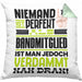 Bandmitglied Geschenk Kissen mit Füllung 40x40 Lustige Geschenkidee für Bandmitglied Geburtstag Niemand Ist Perfekt Aber Als Bandmitglied Ist Man Nah Dran (Grau) Grün Trendation