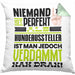 Hundeaussteller Geschenk Kissen mit Füllung 40x40 Lustige Geschenkidee für Hundeaussteller Geburtstag Niemand Ist Perfekt Aber Als Hundeaussteller Ist Man Nah Dran (Grau) Grün Trendation