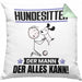 Hundesitter Kissen mit Füllung 40x40 Geschenk für Hundesitter Der Mann Der Alles Kann Geschenkidee zum Geburtstag (Grau) Grün Trendation