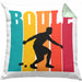 Boule Kissen mit Füllung 40x40 für Boule-Spieler als Geschenkidee Spruch (Grau) Grün Trendation