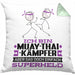 Muay-Thai-Kämpfer Geschenk Kissen mit Füllung 40x40 Ich Bin Muay-Thai-Kämpfer Aber Sag Doch Einfach Superheld Lustige Geschenkdiee für Muay-Thai-Kämpfer (Grau) Grün Trendation