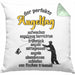 Kissen mit Füllung 40x40 für Angler Geschenk für Fischer Geschenkidee (Grau) Grün Trendation