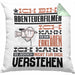 Abenteuerfilmer Geschenk Kaffee-Kissen mit Füllung 40x40 Geschenkidee für Abenteuerfilmer Ich Bin Abenteuerfilmer Ich Kann Es Dir Erklären Jedoch Nicht Für Dich Verstehen Spruch Lustig (Grau) Grün Trendation