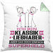 Klassikliebhaber Geschenk Kissen mit Füllung 40x40 Ich Bin Klassikliebhaber Aber Sag Doch Einfach Superheld Lustige Geschenkdiee für Klassikliebhaber (Grau) Grün Trendation