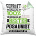 Posaunist Geschenk Lustiger Spruch für Posaunist Geschenkidee Bester Posaunist Der WeltKissen mit Füllung 40x40 (Grau) Grün Trendation