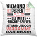 Ultimate-Frisbee-Spieler Geschenk Kissen mit Füllung 40x40 Lustige Geschenkidee für Ultimate-Frisbee-Spieler Geburtstag Niemand Ist Perfekt Aber Als Ultimate-Frisbee-Spieler Ist Man Nah Dran (Grau) Grün Trendation