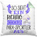 So Sieht Ein Richtig Cooler Para-Sportler Aus Geschenk Kissen mit Füllung 40x40 Lustiger Spruch Geschenkidee (Grau) Grün Trendation