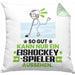 Eishockeyspieler Geschenk Kissen mit Füllung 40x40 So Gut Kann Nur Ein Eishockeyspieler Aussehen Geschenkidee (Grau) Grün Trendation