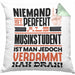 Musikstudent Geschenk Kissen mit Füllung 40x40 Lustige Geschenkidee für Musikstudent Geburtstag Niemand Ist Perfekt Aber Als Musikstudent Ist Man Nah Dran (Grau) Grün Trendation