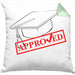 Lustige Kissen mit Füllung 40x40 für Doktor, Master und Bachelor - Das tolle Geschenk für Absolventen Approved (Grau) Grün Trendation