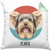 Yorkie Besitzer Kissen mit Füllung 40x40 Geschenk Lustiger Spruch Geschenkidee Yorkie Mama Papa (Grau) Grün Trendation