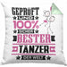 Tänzer Geschenk Lustiger Spruch für Tänzer Geschenkidee Bester Tänzer Der WeltKissen mit Füllung 40x40 (Grau) Grün Trendation