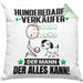 Hundebedarfsverkäufer Kissen mit Füllung 40x40 Geschenk für Hundebedarfsverkäufer Der Mann Der Alles Kann Geschenkidee zum Geburtstag (Grau) Grün Trendation