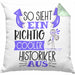 Historiker Kissen mit Füllung 40x40 Geschenk So Sieht Ein RIchtig Cooler Historiker Aus Geschenkidee Lustiger Spruch Geburtstag (Grau) Grün Trendation