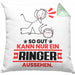 Ringer Geschenk Kissen mit Füllung 40x40 So Gut Kann Nur Ein Ringer Aussehen Geschenkidee (Grau) Grün Trendation