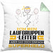 Laufgruppenleiter Geschenk Kissen mit Füllung 40x40 Ich Bin Laufgruppenleiter Aber Sag Doch Einfach Superheld Lustige Geschenkdiee für Laufgruppenleiter (Grau) Grün Trendation