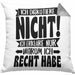 Lustige Kissen mit Füllung 40x40 Besserwisser Mit Spruch Ich Diskutiere Nicht Ich Erkläre Nur Warum Ich Recht Habe Sprüche Geschenkidee Kollege (Grau) Grau Trendation