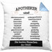 Apotheker Kissen mit Füllung 40x40 Geschenk Bester Apotheker Pharmazeut Arzneikundiger Spruch Lustiger Spruch (Grau) Blau Trendation