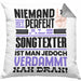 Songtexter Geschenk Kissen mit Füllung 40x40 Lustige Geschenkidee für Songtexter Geburtstag Niemand Ist Perfekt Aber Als Songtexter Ist Man Nah Dran (Grau) Grau Trendation