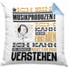 Musikproduzent Geschenk Kaffee-Kissen mit Füllung 40x40 Geschenkidee für Musikproduzent Ich Bin Musikproduzent Ich Kann Es Dir Erklären Jedoch Nicht Für Dich Verstehen Spruch Lustig (Grau) Blau Trendation