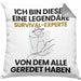 Survival-Experte Geschenk Kissen mit Füllung 40x40 Lustige Geschenkidee Geburtstag für Survival-Experte Ich Bin Dieser Legendäre Survival-Experte Von Dem Alle Geredet Haben (Grau) Grau Trendation