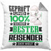 Reisender Geschenk Lustiger Spruch für Reisender Geschenkidee Bester Reisender Der WeltKissen mit Füllung 40x40 (Grau) Grau Trendation
