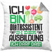 Diätassistent Ausbildung Kissen mit Füllung 40x40 Geschenk Ich Bin Diätassistent In Der Ausbildung Ich Darf Das Geschenkidee Spruch (Grau) Grau Trendation