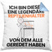 Reptilienhalter Geschenk Kissen mit Füllung 40x40 Lustige Geschenkidee Geburtstag für Reptilienhalter Ich Bin Dieser Legendäre Reptilienhalter Von Dem Alle Geredet Haben (Grau) Blau Trendation