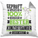 Konzertgänger Geschenk Lustiger Spruch für Konzertgänger Geschenkidee Bester Konzertgänger Der WeltKissen mit Füllung 40x40 (Grau) Grau Trendation