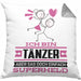 Tänzer Geschenk Kissen mit Füllung 40x40 Ich Bin Tänzer Aber Sag Doch Einfach Superheld Lustige Geschenkdiee für Tänzer (Grau) Grau Trendation