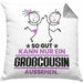 Großcousin Geschenk Kissen mit Füllung 40x40 So Gut Kann Nur Ein Großcousin Aussehen Geschenkidee (Grau) Grau Trendation