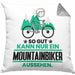 Mountainbiker Geschenk Kissen mit Füllung 40x40 So Gut Kann Nur Ein Mountainbiker Aussehen Geschenkidee (Grau) Grau Trendation