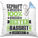 Bassist Geschenk Lustiger Spruch für Bassist Geschenkidee Bester Bassist Der WeltKissen mit Füllung 40x40 (Grau) Blau Trendation
