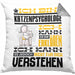 Katzenpsychologe Geschenk Kaffee-Kissen mit Füllung 40x40 Geschenkidee für Katzenpsychologe Ich Bin Katzenpsychologe Ich Kann Es Dir Erklären Jedoch Nicht Für Dich Verstehen Spruch Lustig (Grau) Grau Trendation