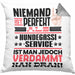 Hundegassi-Service Geschenk Kissen mit Füllung 40x40 Lustige Geschenkidee für Hundegassi-Service Geburtstag Niemand Ist Perfekt Aber Als Hundegassi-Service Ist Man Nah Dran (Grau) Grau Trendation
