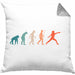 Lustige Fechten-Kissen mit Füllung 40x40 Geschenk für Fechter Evolution (Grau) Grau Trendation