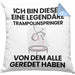 Trampolinspringer Geschenk Kissen mit Füllung 40x40 Lustige Geschenkidee Geburtstag für Trampolinspringer Ich Bin Dieser Legendäre Trampolinspringer Von Dem Alle Geredet Haben (Grau) Blau Trendation