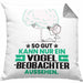 Vogelbeobachter Geschenk Kissen mit Füllung 40x40 So Gut Kann Nur Ein Vogelbeobachter Aussehen Geschenkidee (Grau) Grau Trendation