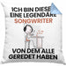Songwriter Geschenk Kissen mit Füllung 40x40 Lustige Geschenkidee Geburtstag für Songwriter Ich Bin Dieser Legendäre Songwriter Von Dem Alle Geredet Haben (Grau) Blau Trendation