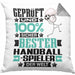 Handballspieler Geschenk Lustiger Spruch für Handballspieler Geschenkidee Bester Handballspieler Der WeltKissen mit Füllung 40x40 (Grau) Grau Trendation