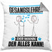 Gesangslehrer Kissen mit Füllung 40x40 Geschenk für Gesangslehrer Der Mann Der Alles Kann Geschenkidee zum Geburtstag (Grau) Grau Trendation