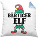 Bart Kissen mit Füllung 40x40 Geschenk Lustiger Spruch Bartträger Bärtiger Elf Geschenkidee Geburtstag (Grau) Blau Trendation