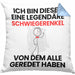 Schwiegerenkel Geschenk Kissen mit Füllung 40x40 Lustige Geschenkidee Geburtstag für Schwiegerenkel Ich Bin Dieser Legendäre Schwiegerenkel Von Dem Alle Geredet Haben (Grau) Blau Trendation
