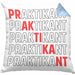 Praktikant Kissen mit Füllung 40x40 Geschenk Lustiger Spruch (Grau) Blau Trendation