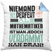 Mathematiker Geschenk Kissen mit Füllung 40x40 Lustige Geschenkidee für Mathematiker Geburtstag Niemand Ist Perfekt Aber Als Mathematiker Ist Man Nah Dran (Grau) Blau Trendation