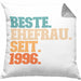 Beste Ehefrau Seit 1996 Geschenk JahrestagKissen mit Füllung 40x40 (Grau) Grau Trendation